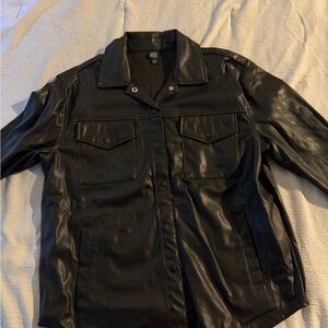 Wild Fable Black Faux Leather Jacket